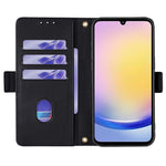 Samsung Galaxy A15 5G Läderplånboksfodral RFID-blockerande stativ med handrem