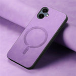 For Samsung Galaxy A06 4G Leather Back Magnetic Case Skin-Touch Phone Cover