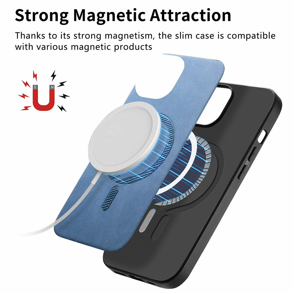 For Samsung Galaxy A06 4G Leather Back Magnetic Case Skin-Touch Phone Cover