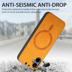 For Samsung Galaxy A06 4G Leather Back Magnetic Case Skin-Touch Phone Cover