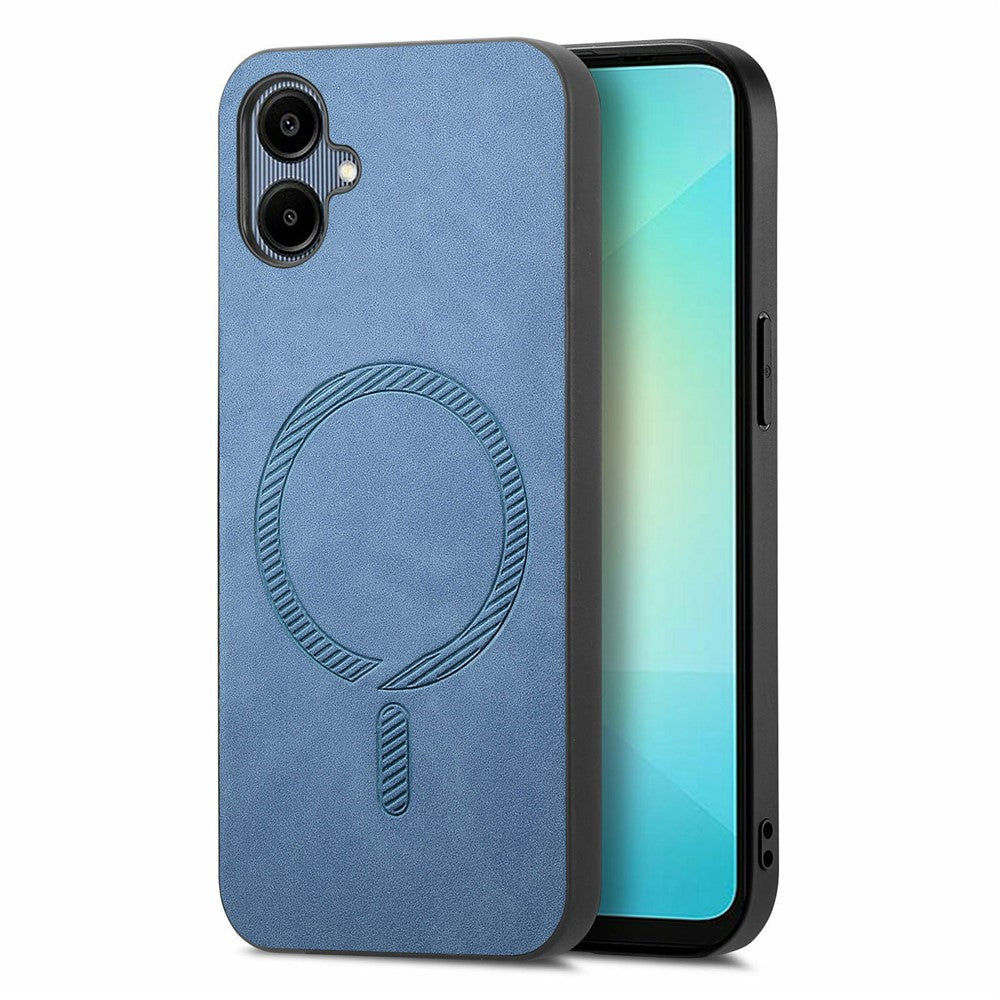 For Samsung Galaxy A06 4G Leather Back Magnetic Case Skin-Touch Phone Cover