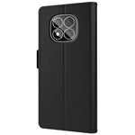 For Xiaomi Redmi Note 14 Pro+ 5G Case Stand PU Leather Phone Cover Card Holder Mirror