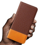 For Xiaomi Redmi Note 14 Pro+ 5G Case Color Splicing PU Leather Wallet Phone Cover