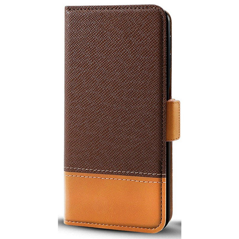 For Xiaomi Redmi Note 14 Pro 5G / Poco X7 5G Case Color Splicing PU Leather Wallet Phone Cover