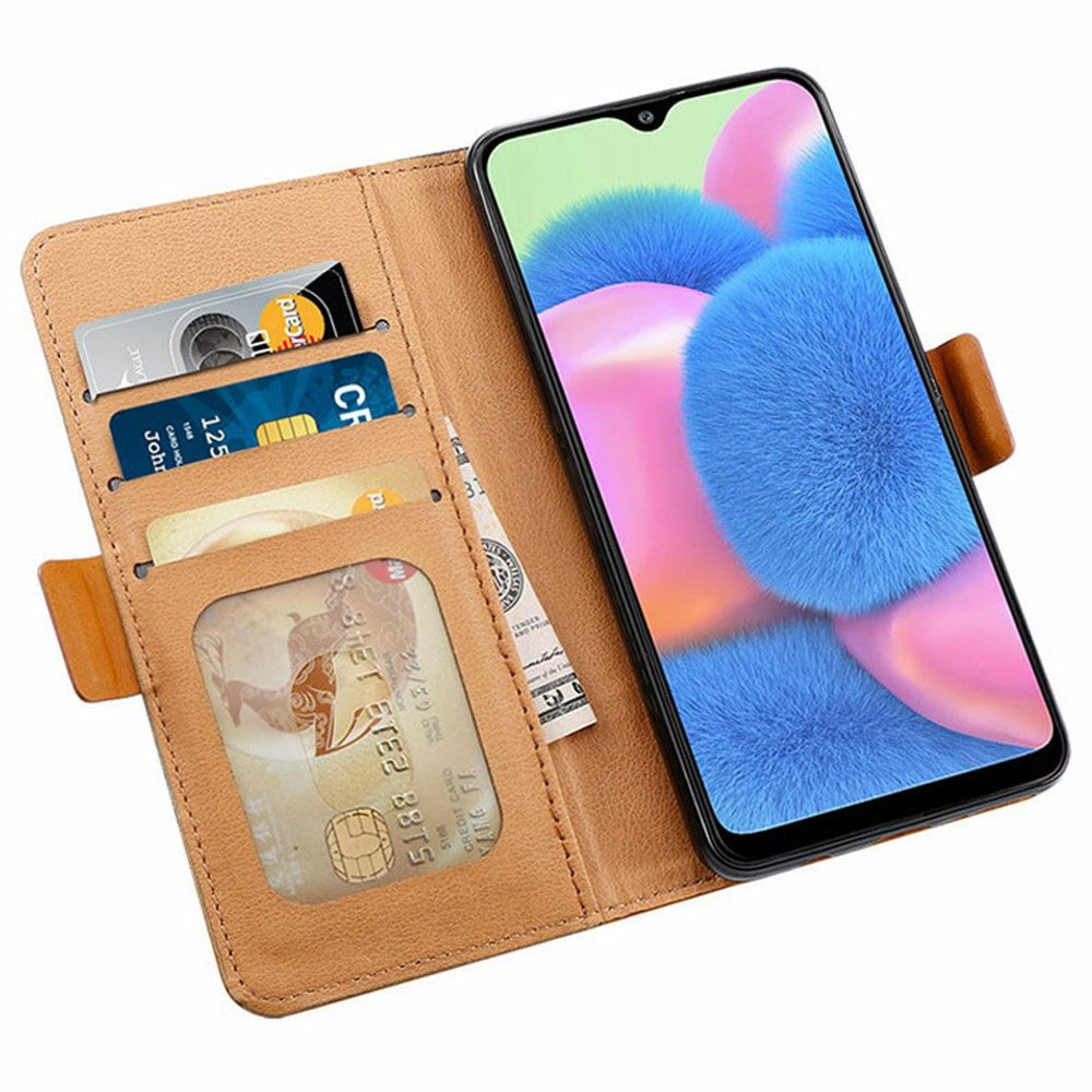 Xiaomi Redmi Note 14 5G-skal Färgskarvning PU-läderplånboksfodral