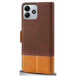 For Xiaomi Redmi Note 14 5G Case Color Splicing PU Leather Wallet Phone Cover