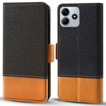 For Xiaomi Redmi Note 14 5G Case Color Splicing PU Leather Wallet Phone Cover