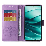 For Xiaomi Redmi Note 14 Pro+ 5G / Note 14 Pro 5G / Poco X7 5G Leather Case Butterfly Floral Imprint Wallet Stand Cover