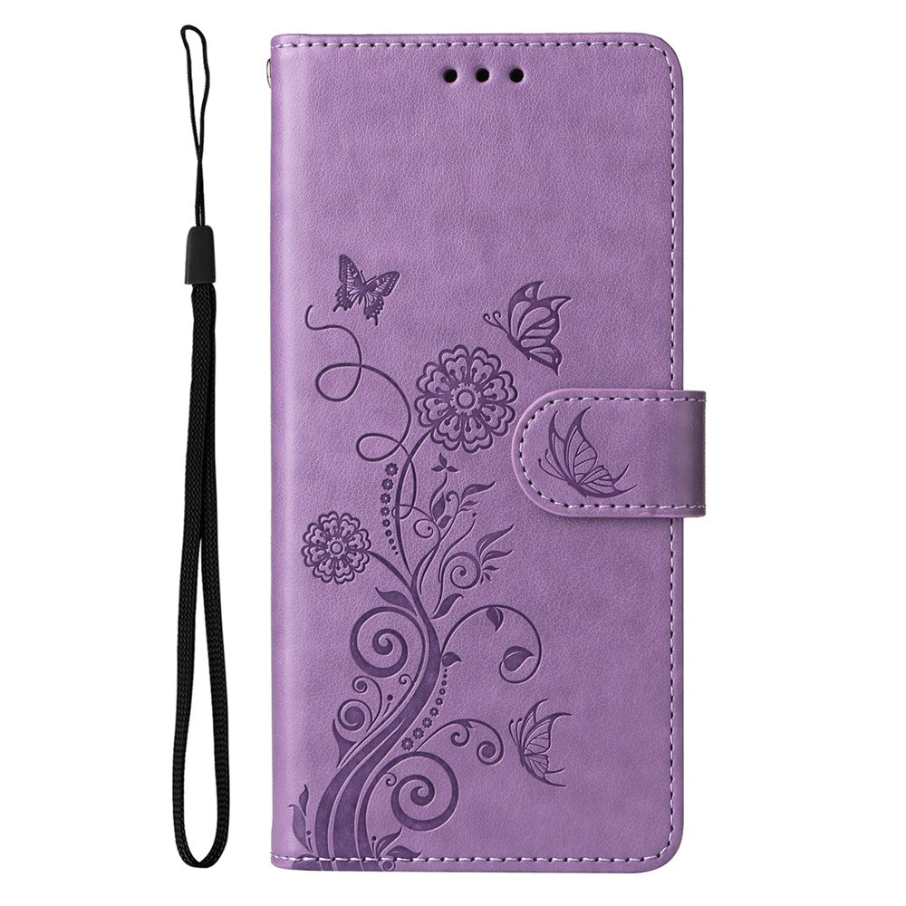 For Xiaomi Redmi Note 14 Pro+ 5G / Note 14 Pro 5G / Poco X7 5G Leather Case Butterfly Floral Imprint Wallet Stand Cover