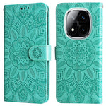 For Xiaomi Redmi Note 14 Pro+ 5G / Note 14 Pro 5G / Poco X7 5G Case Sunflower Imprint Leather Wallet Phone Cover