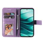 For Xiaomi Redmi Note 14 Pro+ 5G / Note 14 Pro 5G / Poco X7 5G Case Floral Pattern PU Leather Phone Cover