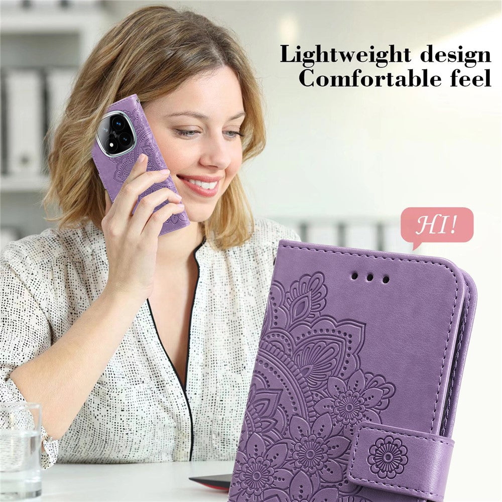 For Xiaomi Redmi Note 14 Pro+ 5G / Note 14 Pro 5G / Poco X7 5G Case Floral Pattern PU Leather Phone Cover