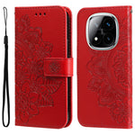 For Xiaomi Redmi Note 14 Pro+ 5G / Note 14 Pro 5G / Poco X7 5G Case Floral Pattern PU Leather Phone Cover