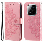 For Xiaomi Redmi Note 14 Pro+ 5G / Note 14 Pro 5G / Poco X7 5G Case Floral Pattern PU Leather Phone Cover
