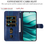 For Xiaomi Redmi Note 14 Pro+ 5G / Note 14 Pro 5G / Poco X7 5G Case Zipper Wallet Calf Texture PU Leather Phone Cover
