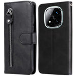 For Xiaomi Redmi Note 14 Pro+ 5G / Note 14 Pro 5G / Poco X7 5G Case Zipper Wallet Calf Texture PU Leather Phone Cover