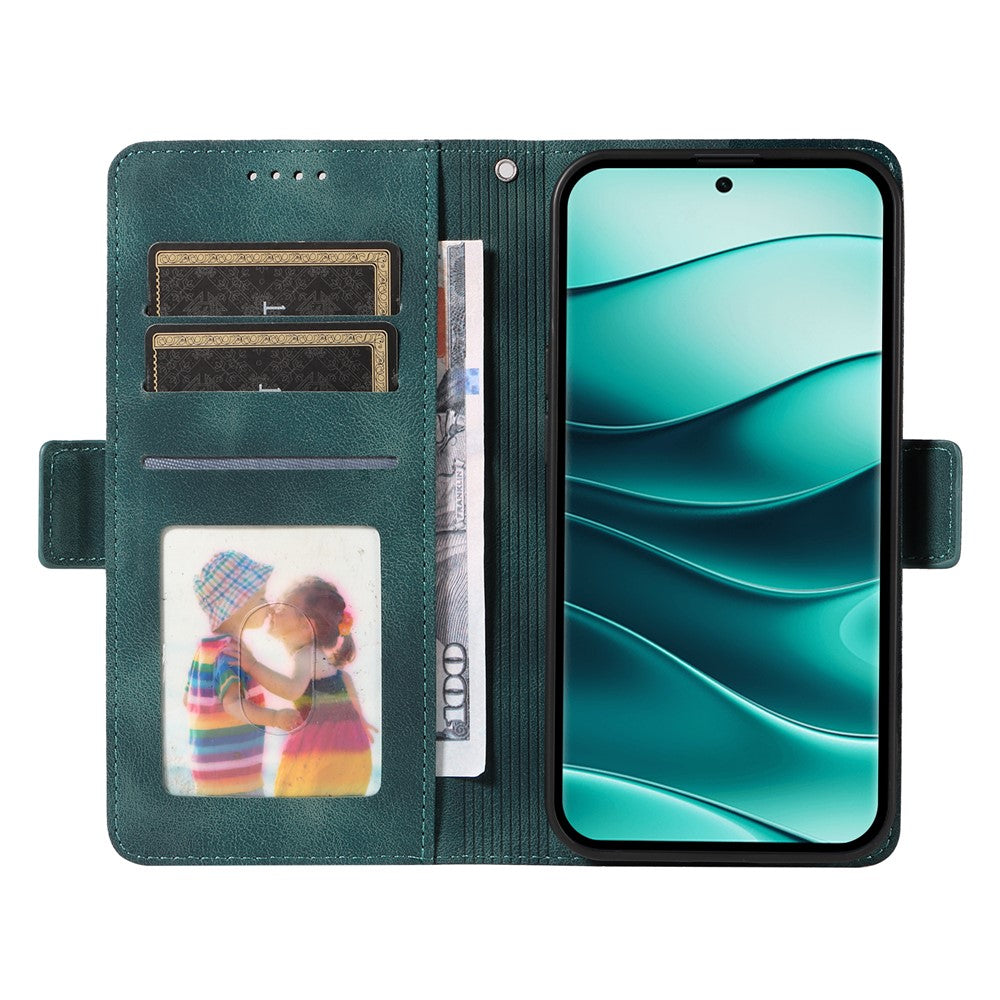 Xiaomi Redmi Note 14 Pro+ 5G / Note 14 Pro 5G / Poco X7 5G-skal i PU-läder med rombmönster och stjärnmönster