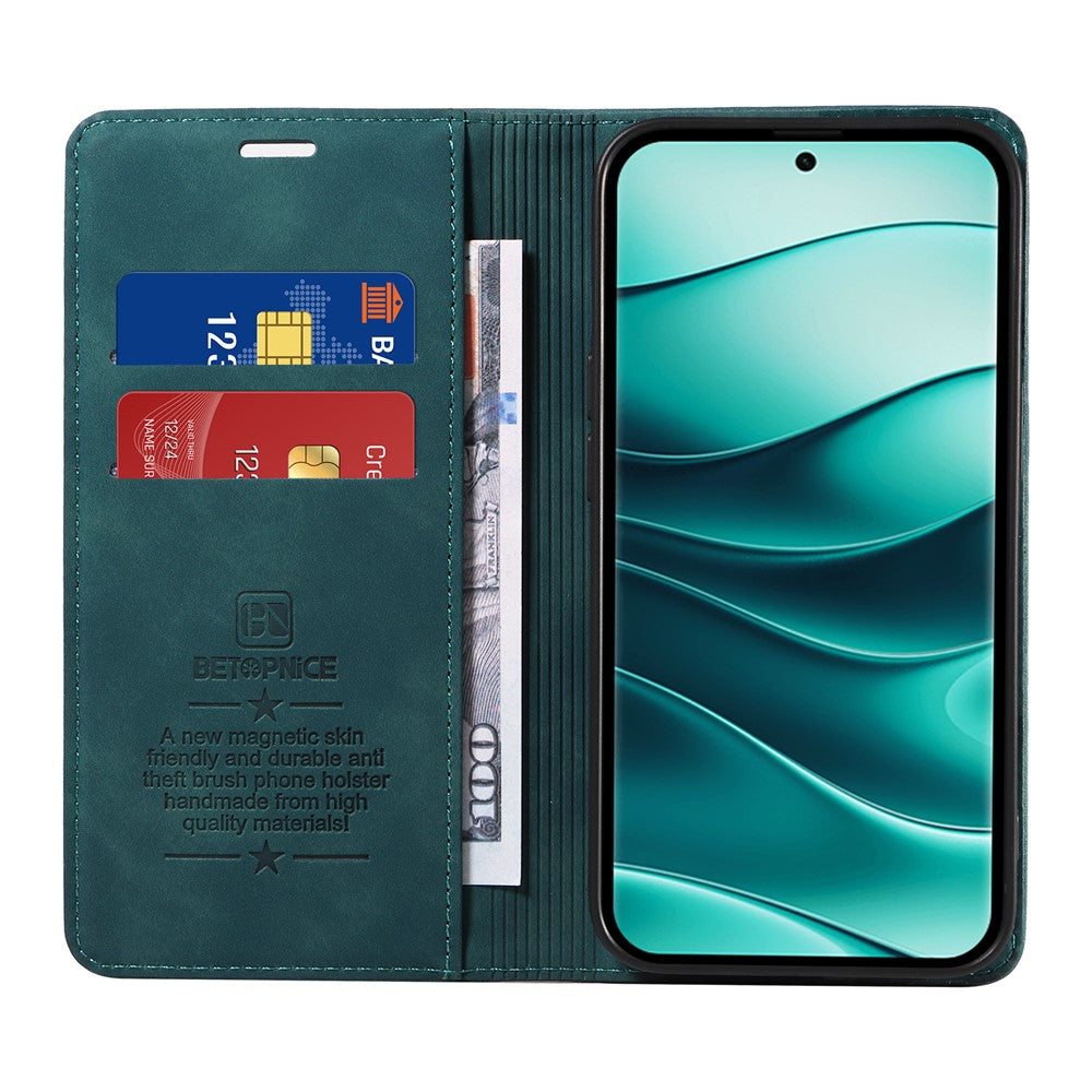BETOPNICE 003 For Xiaomi Redmi Note 14 Pro+ 5G / Note 14 Pro 5G / Poco X7 5G Wallet Case Leather Phone Cover with Stand