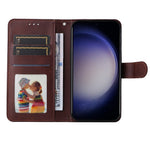 Til Samsung Galaxy S25+ Cover Wallet PU Læder Folio Flip Telefon Cover