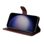 Til Samsung Galaxy S25+ Cover Wallet PU Læder Folio Flip Telefon Cover