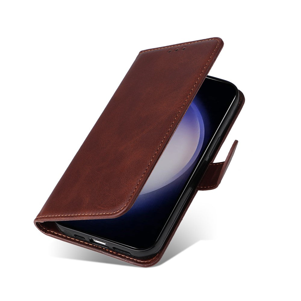 Til Samsung Galaxy S25+ Cover Wallet PU Læder Folio Flip Telefon Cover