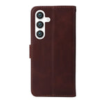Til Samsung Galaxy S25+ Cover Wallet PU Læder Folio Flip Telefon Cover