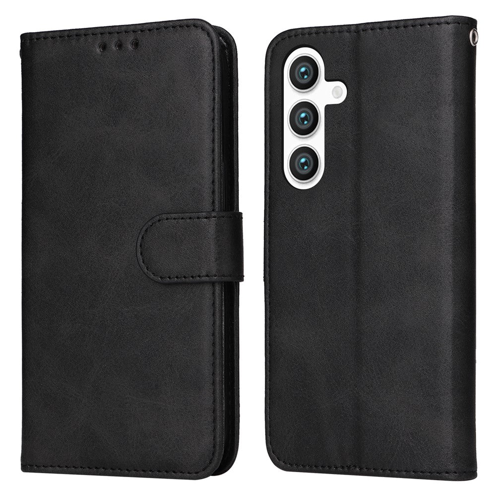 Til Samsung Galaxy S25+ Cover Wallet PU Læder Folio Flip Telefon Cover
