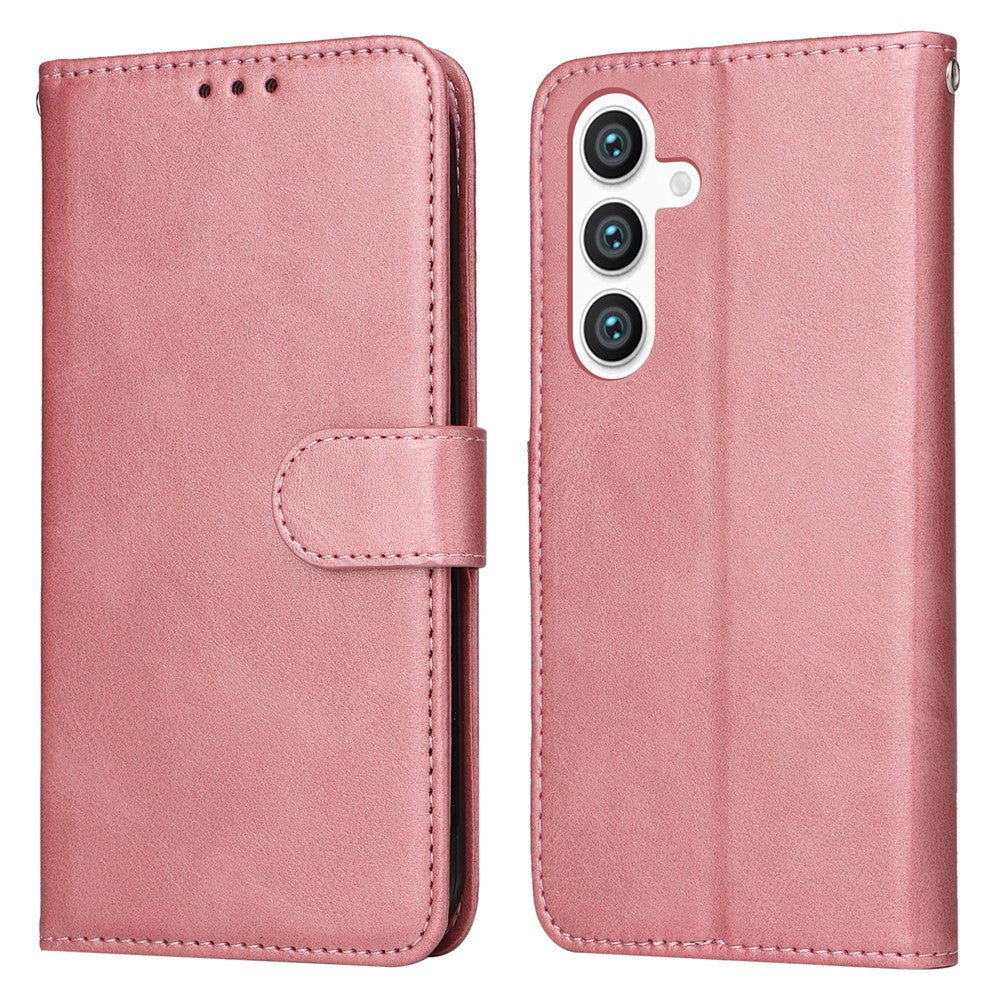 Til Samsung Galaxy S25+ Cover Wallet PU Læder Folio Flip Telefon Cover