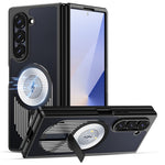 For Samsung Galaxy Z Fold5 5G Magnetic Case Heat Dissipation Aromatherapy Kickstand Silicone+PC Phone Cover