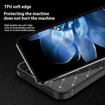 For Xiaomi 14T Pro Case Carbon Fiber Texture TPU Phone Cover Heat Dissipation
