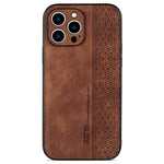 AZNS For iPhone 12 Pro 6.1 inch Anti-scratch PU Leather+TPU Phone Cover Imprinted Pattern Cell Phone Case