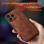 AZNS For iPhone 12 Pro 6.1 inch Anti-scratch PU Leather+TPU Phone Cover Imprinted Pattern Cell Phone Case