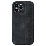 AZNS For iPhone 12 Pro 6.1 inch Anti-scratch PU Leather+TPU Phone Cover Imprinted Pattern Cell Phone Case