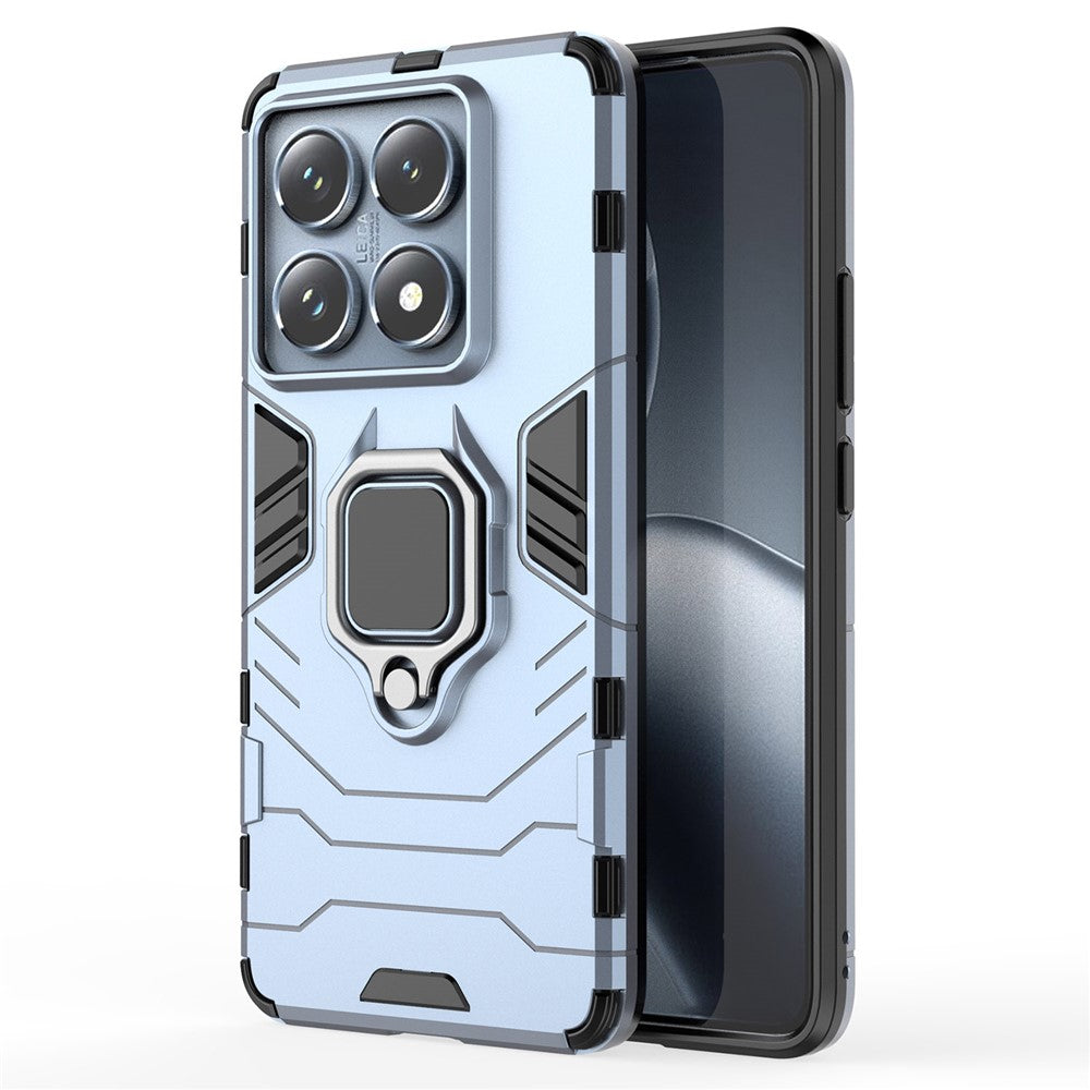 For Xiaomi 14T Pro Case PC+TPU Protective Phone Cover with Ring Kickstand