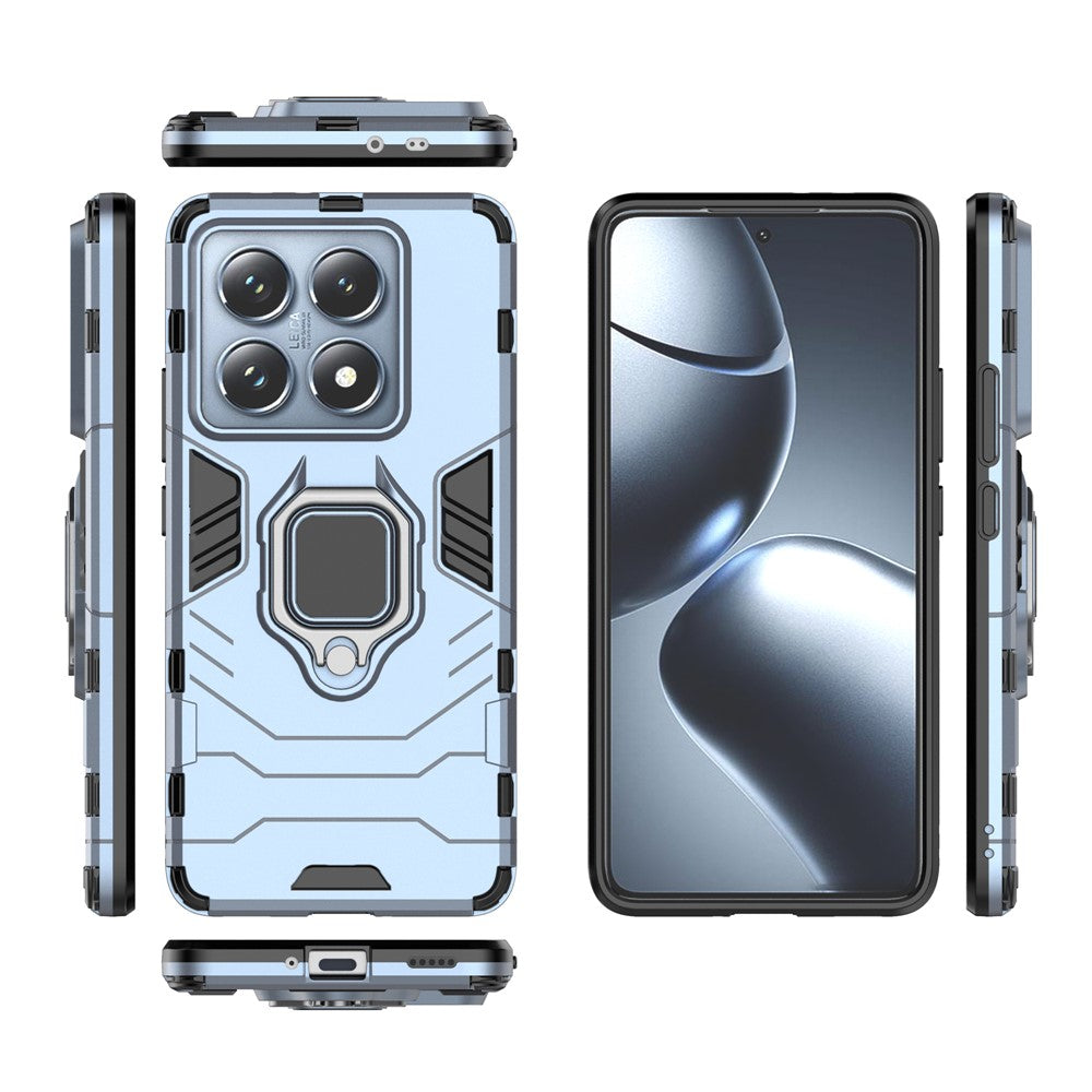 For Xiaomi 14T Pro Case PC+TPU Protective Phone Cover with Ring Kickstand