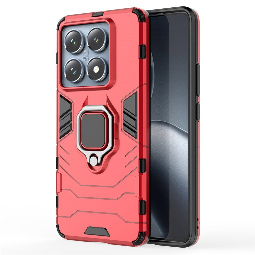 For Xiaomi 14T Pro Case PC+TPU Protective Phone Cover with Ring Kickstand