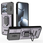 For Xiaomi 14T Pro Case PC+TPU Kickstand Phone Protector with Lens Cover