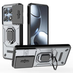 For Xiaomi 14T Pro Case PC+TPU Kickstand Phone Protector with Lens Cover