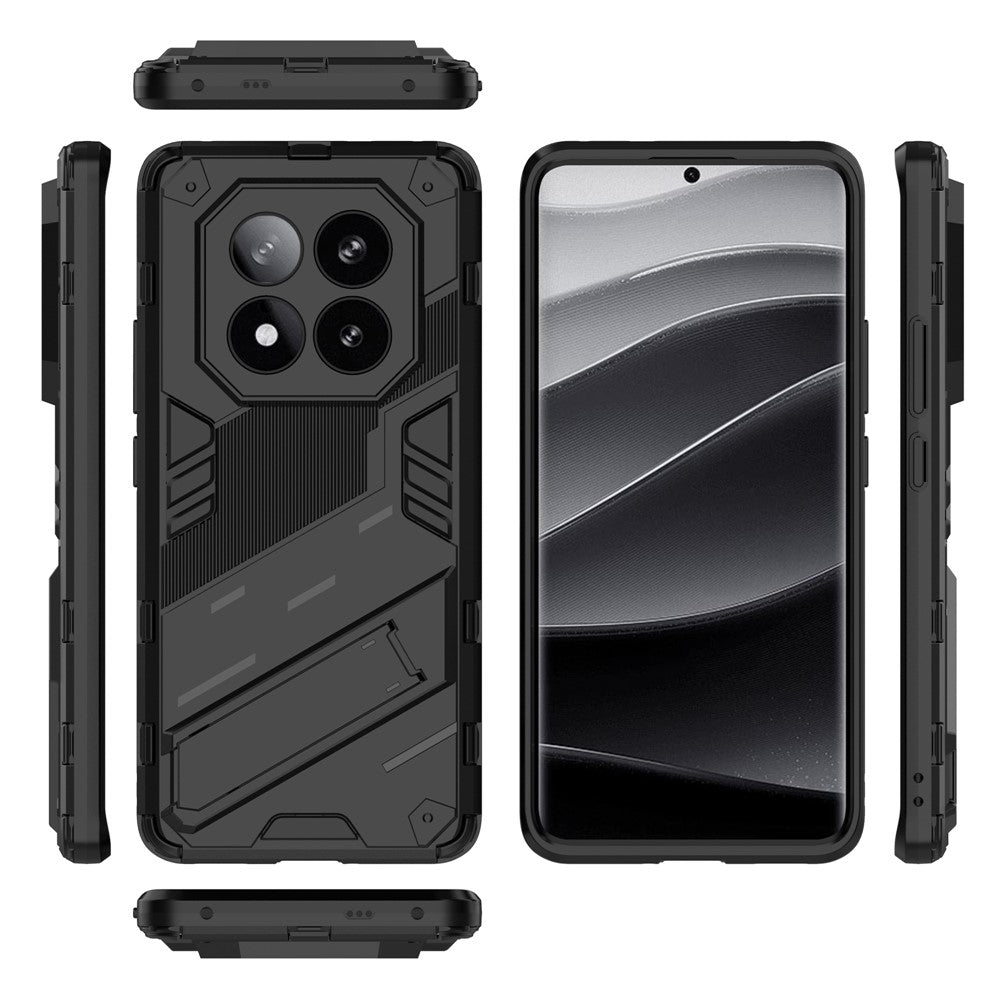 For Xiaomi Redmi Note 14 Pro+ 5G Case PC+TPU Shockproof Phone Cover with Kickstand