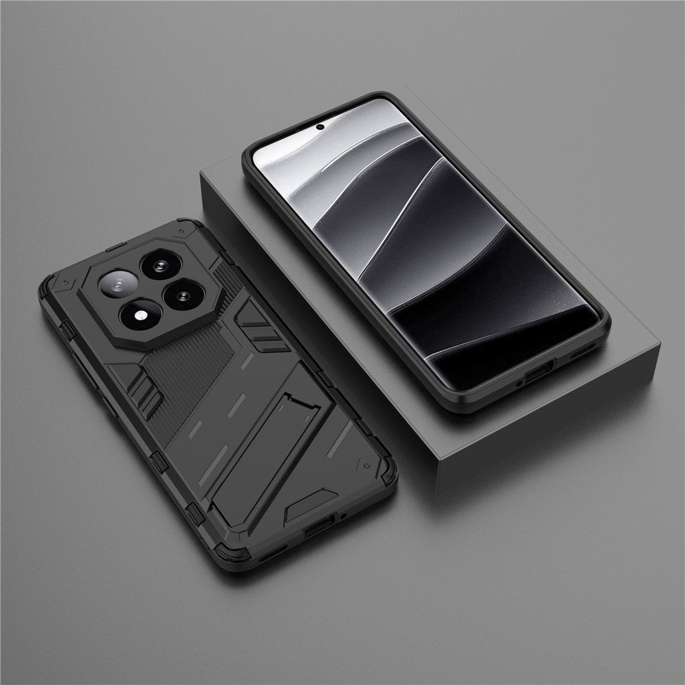 For Xiaomi Redmi Note 14 Pro+ 5G Case PC+TPU Shockproof Phone Cover with Kickstand