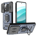 For Xiaomi Redmi Note 14 Pro+ 5G Case PC+TPU Kickstand Phone Protector with Lens Cover
