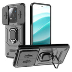 For Xiaomi Redmi Note 14 Pro+ 5G Case PC+TPU Kickstand Phone Protector with Lens Cover