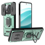 For Xiaomi Redmi Note 14 Pro+ 5G Case PC+TPU Kickstand Phone Protector with Lens Cover