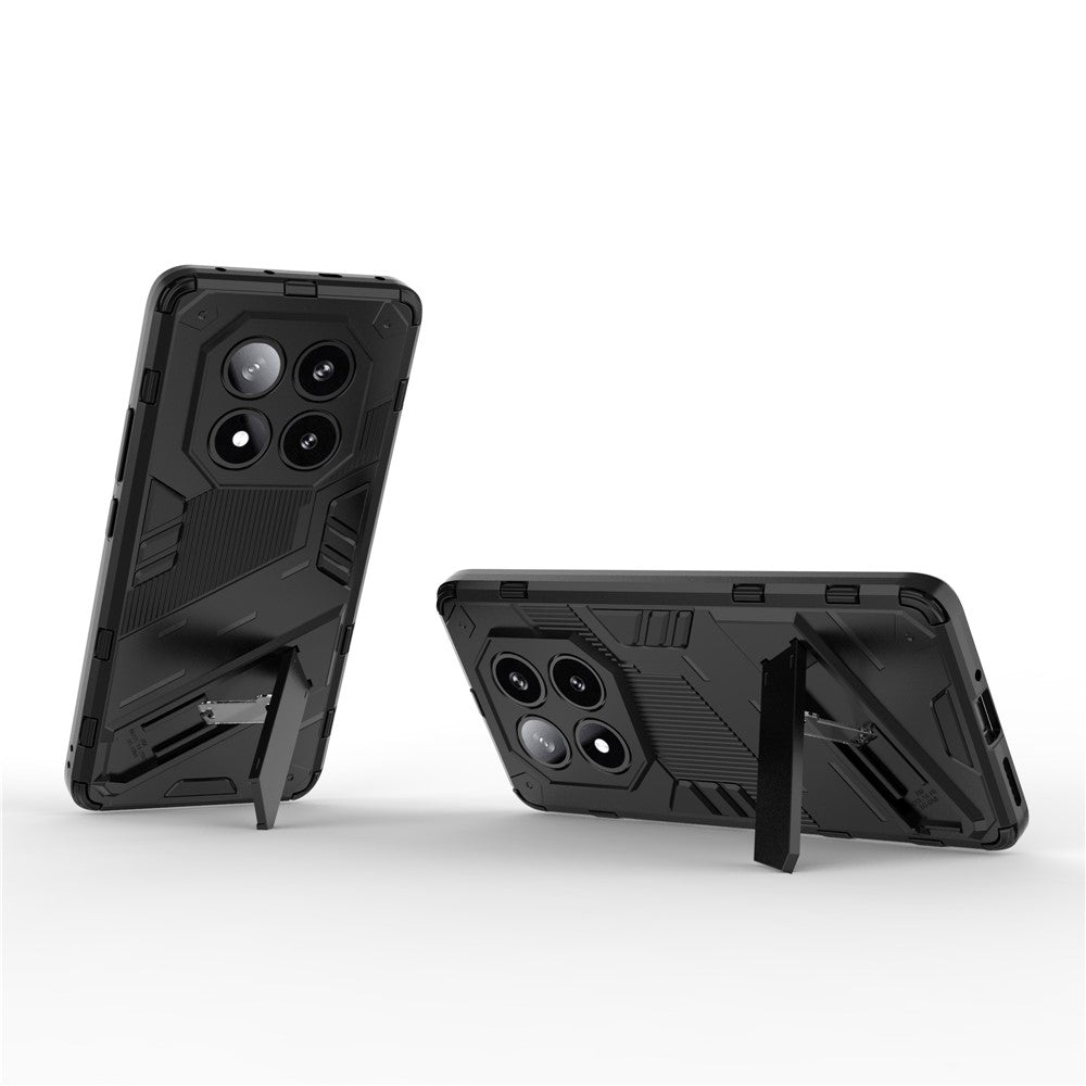For Xiaomi Redmi Note 14 Pro 5G / Poco X7 5G Case PC+TPU Shockproof Phone Cover with Kickstand