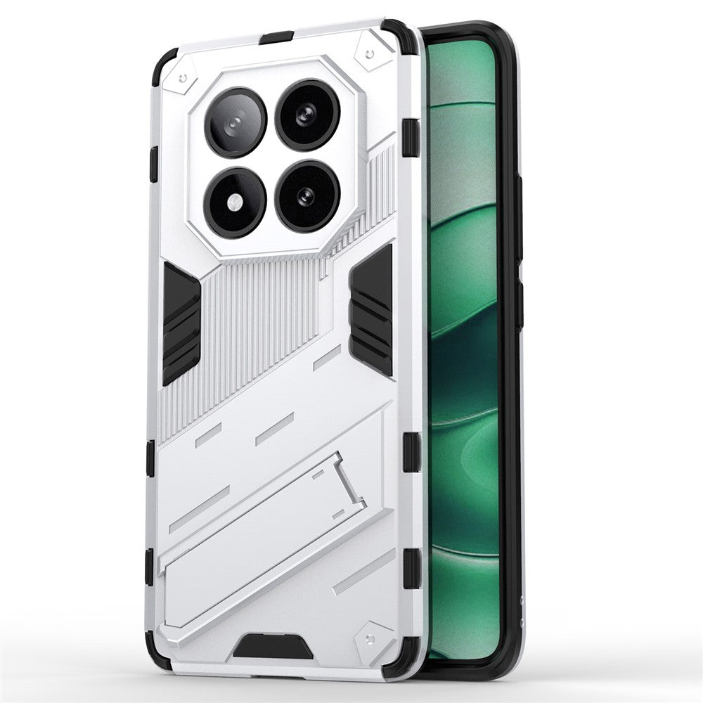 For Xiaomi Redmi Note 14 Pro 5G / Poco X7 5G Case PC+TPU Shockproof Phone Cover with Kickstand