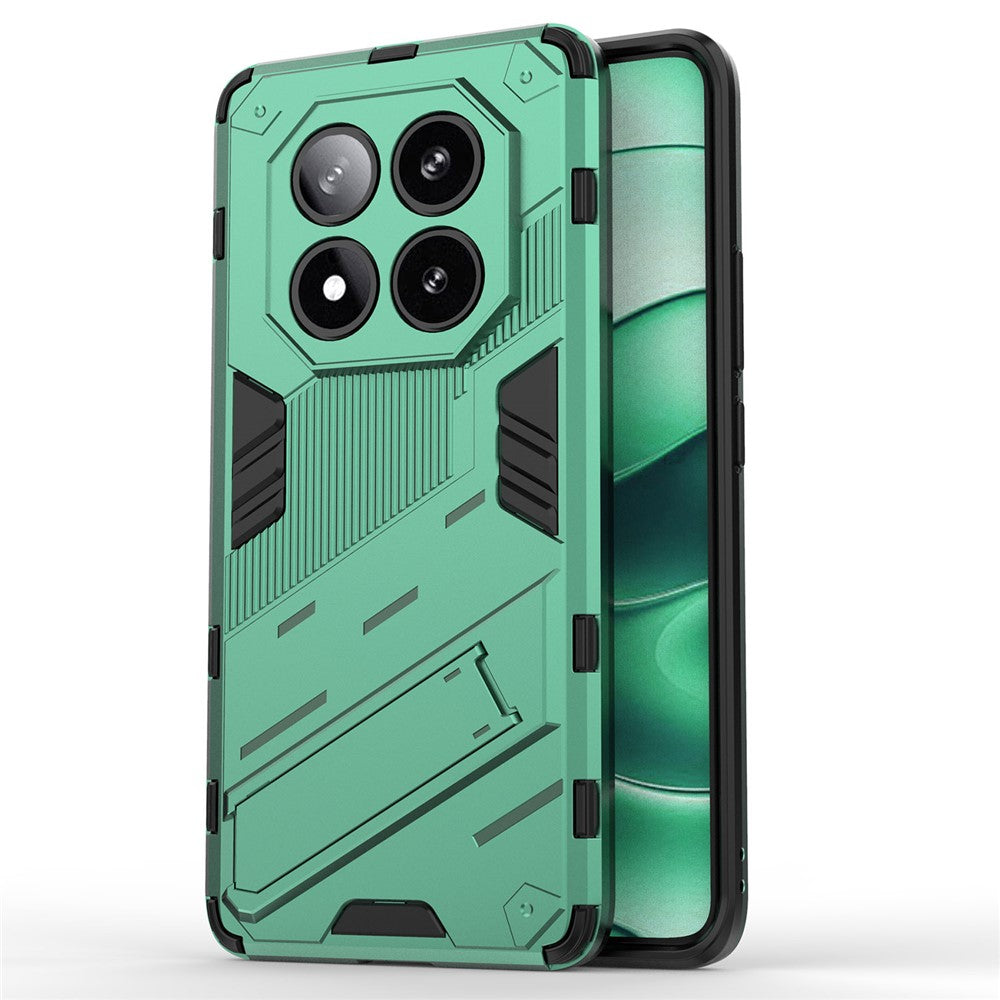 For Xiaomi Redmi Note 14 Pro 5G / Poco X7 5G Case PC+TPU Shockproof Phone Cover with Kickstand