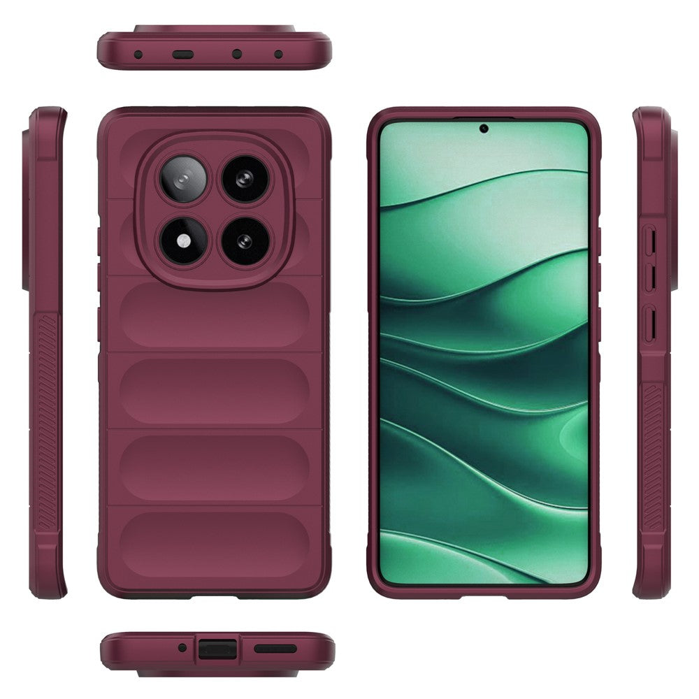 For Xiaomi Redmi Note 14 Pro 5G / Poco X7 5G Case Anti-Drop Soft TPU Rugged Phone Back Cover