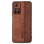 AZNS För Xiaomi Redmi Note 11T 5G / Note 11S 5G / Note 11 5G (MediaTek) / Poco M4 Pro 5G Mönster mobilskal Läderbelagt TPU-skal