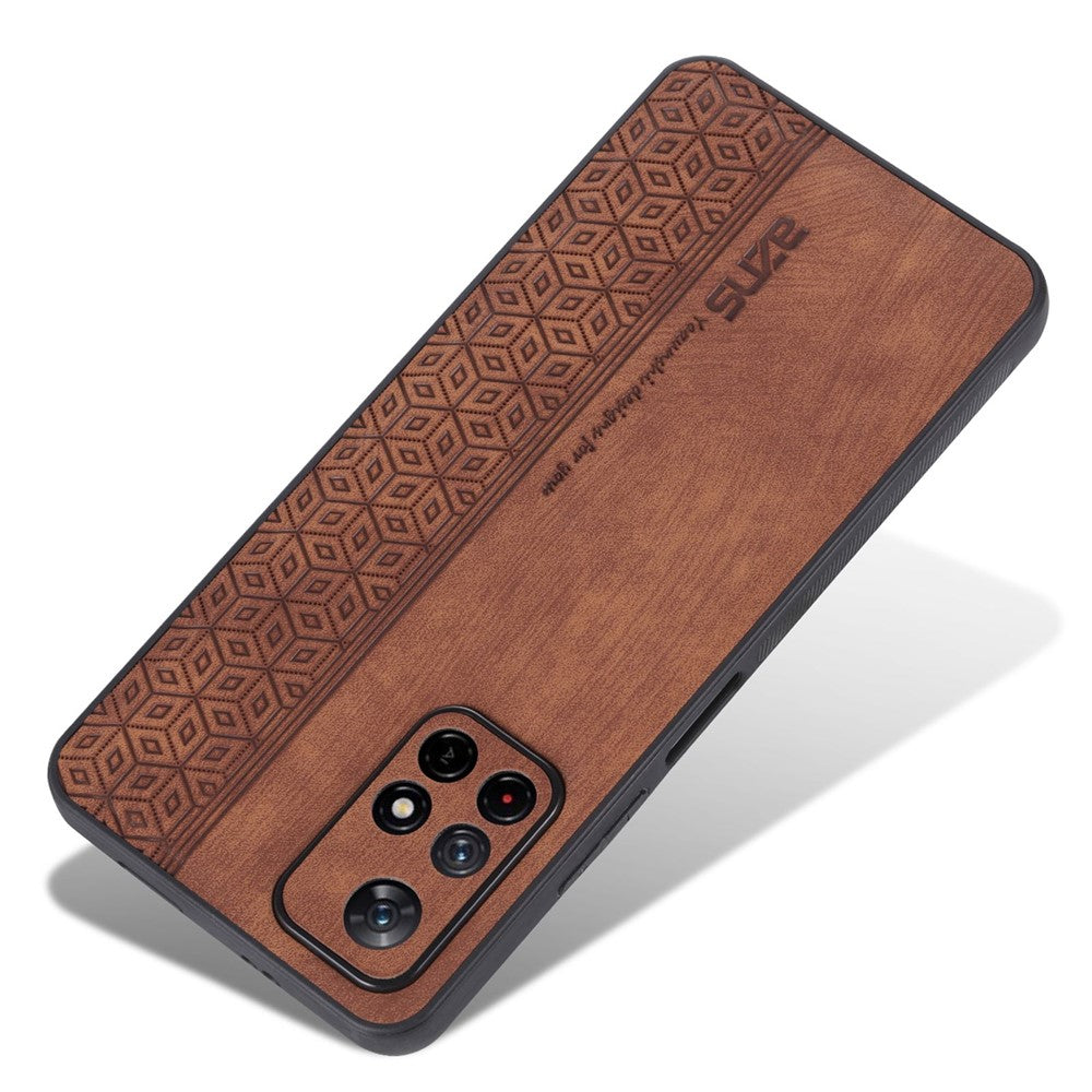 AZNS För Xiaomi Redmi Note 11T 5G / Note 11S 5G / Note 11 5G (MediaTek) / Poco M4 Pro 5G Mönster mobilskal Läderbelagt TPU-skal