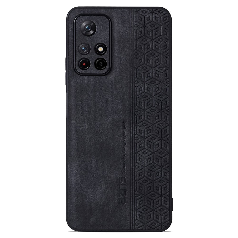 AZNS För Xiaomi Redmi Note 11T 5G / Note 11S 5G / Note 11 5G (MediaTek) / Poco M4 Pro 5G Mönster mobilskal Läderbelagt TPU-skal
